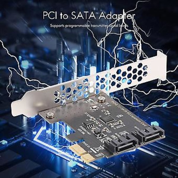 PCIe PCI Express - SATA3.0 2-porttinen SATA III 6G laajennuskorttisovitin