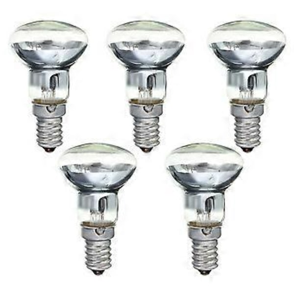 Erstatnings Lava Lampe E14 R39 30W Spotlight Skru i Lyspære Klar Reflektor Spot Lyspærer Lava Glødelampe 5 stk