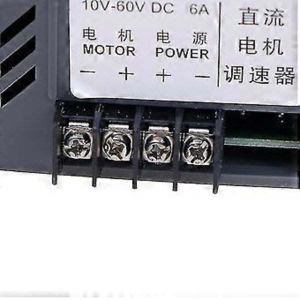 12V 24V 36V 48V PWM DC Moottorin Nopeudensäädin Käännettävä Kytkin 6A Säädin Hfmqv