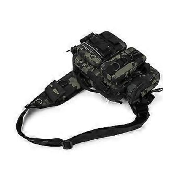 Multifunksjonell fiskeredskapsveske skulderveske messenger bag agnutstyr oppbevaring vanntett fiske