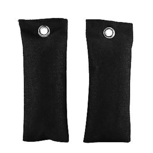 2 Poser Bambuskul Hjemme Bil Luftrenser Aktivt Kul Sko Deodorantpose (Sort)