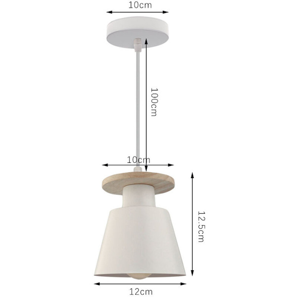 2 kpl riippuvalaisin Creative Chandelier Shade Modern Simple Hanging Ceiling Lamp White