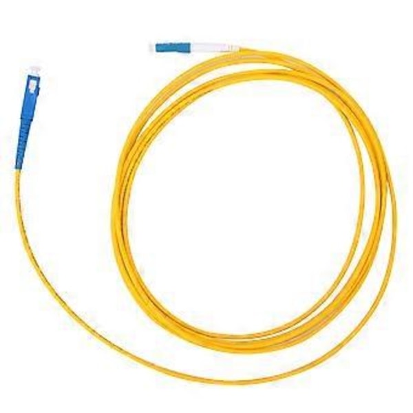 2 kpl 3 metrin LC/UPC - SC/UPC optisen kuidun patch-kaapeli, keltainen