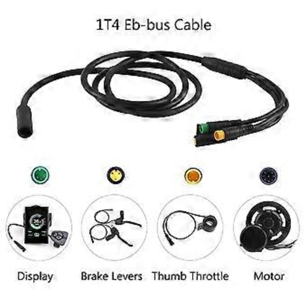 Vanntett 1t4 -bus Hovedkabel For Midtmotor E-sykkel Bbs01b Bbs02b Bremse Display Gasspjeld Kobling