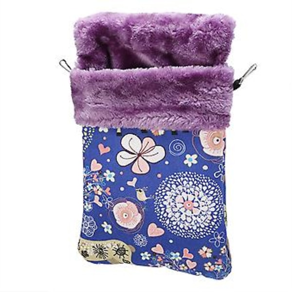 Tjock Flanell Canvas Liten Husdjurs Sovsäck Varmt Näste Hus Säng för Ekorre/Hamster/Sockerglidare/Mink/Flygekorre M