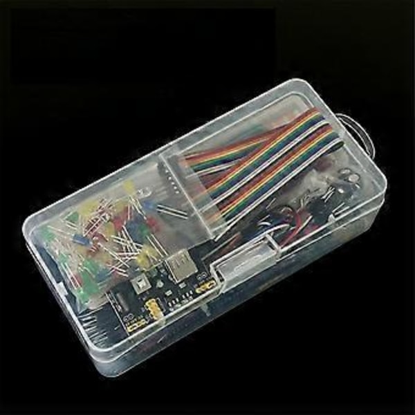 Kit för R3 DIY-projekt för R3 Elektronisk DIY-kit Elektronisk komponentsats med låda 830 Kopplingsdäck