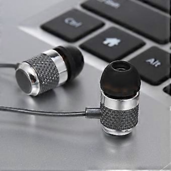 3,5 mm:n langalliset nappikuulokkeet stereomusiikilla, älypuhelimen kuulokkeet, handsfree-mikrofoni