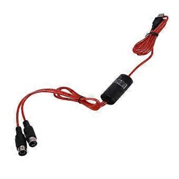 5-pinners Midi Til Usb Inn-ut Kabeladapter Konverter For Windows Ios Laptop Til Musikk Piano Keyboard