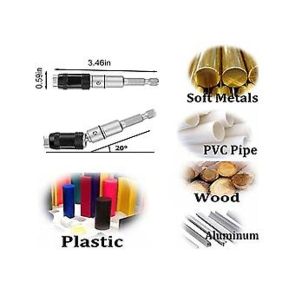 3 stk. Pivot Bit H, Svingbart Bit Tips H, Se Fleksibel Skr