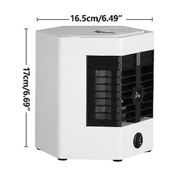 Mini Køleventilator, Bordventilator, USB Bærbar Køleventilator til Skrivebord