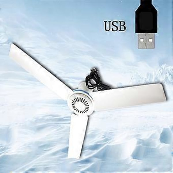 USB-tuuletin DC5V retkeilyyn, sänkyyn, ulkokäyttöön, pieni riippuva asuntovaunuihin, telttoihin, ripustettavat tuulettimet