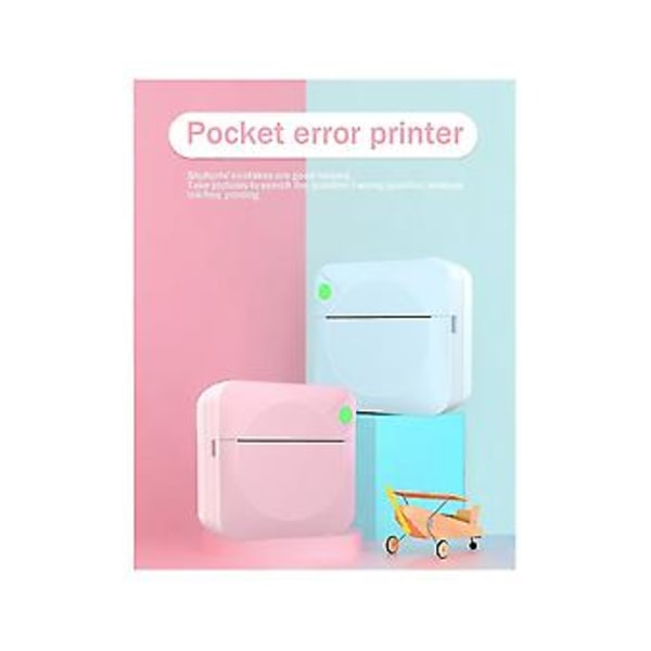 Mini Bærbar Etiketprinter Studerende Forkert Opgave Foto Bar Printer Etiketprinter Med