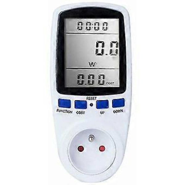 Msbd Digital LCD Energimätare Wattmeter Effektövervakningsenhet Elektricitet Kwh Effektmätningsanalysator