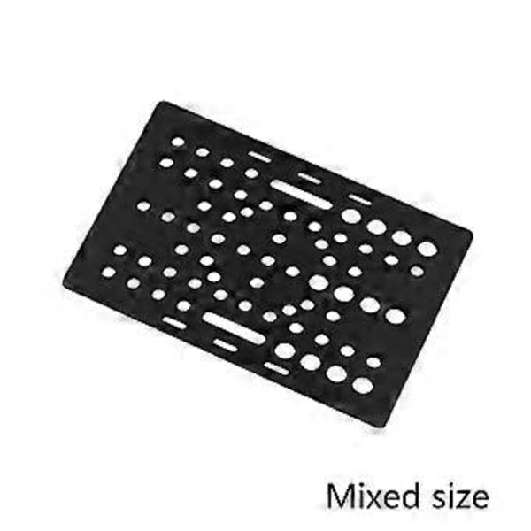 20-80mm Aluminium Gantry Plade V-Slot Gantry Til Profiler CNC-Maskindele 3D Printerdele Sort
