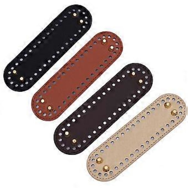 4 Färger 18x5 cm Väskbottenformare Rund Virkad Väskbotten Läder Väskformare Pad för Väskor Kuddbas