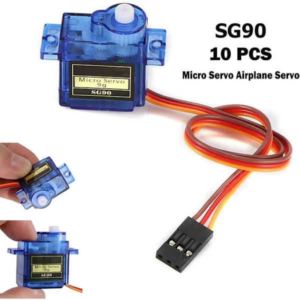10 kpl mikro servo, SG90 9g mini mikro servo lentokone servo helikopteri servo erä korkea kunnianhimo RC helikopteri lentokone mallit auto ajoneuvo vene