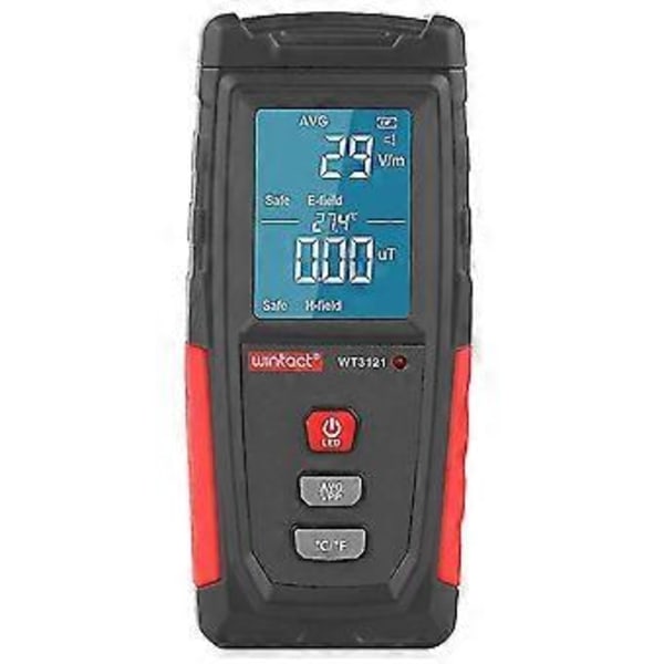 Elektromagnetisk og magnetisk strålingsdetektor LCD EMF tester måler telefon computer elektromagnetisk strålingsdetektor(hy)