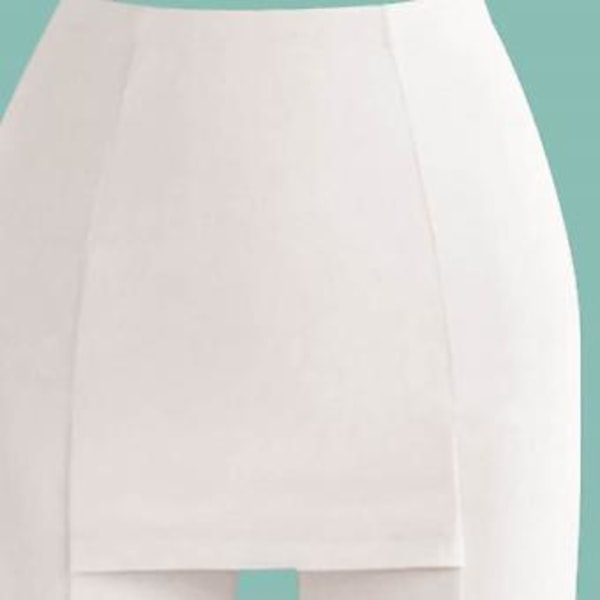 Sikkerhedsleggings Sommer Sporløse Elastiske Trænings Biker Shorts Med Skridtbeskyttelse til Kvinder Hvid XL 62,5-80 kg