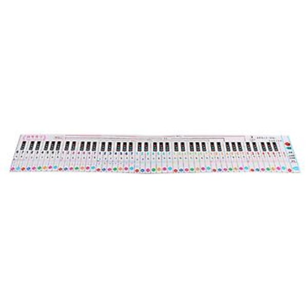 Piano Keyboard Note 88 -koskettimen kaavio Kannettava vedenpitävä oppimisopas sormiharjoitteluun