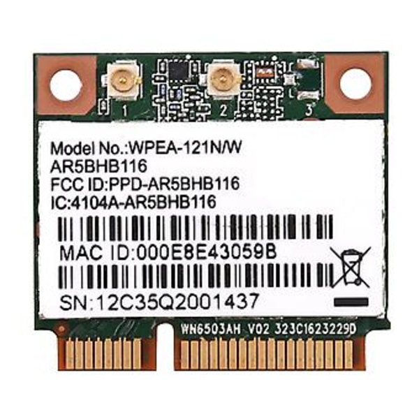 Trådløst netværkskort Atheros Ar9832 Ar5bhb116 2.4/5 Ghz Single-chip 300 Mbps 802.11n Mini Pci-e Wi