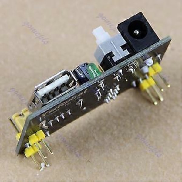 1 st Brödkortsströmförsörjningsmodul Shield 3.3V 5V MB102 Lödfri Brödkort