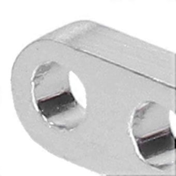 10 stk. flate rette fester i aluminium 4 X 8 mm, kobler rette braketter for robotteknisk utstyr 3102-0005-0040