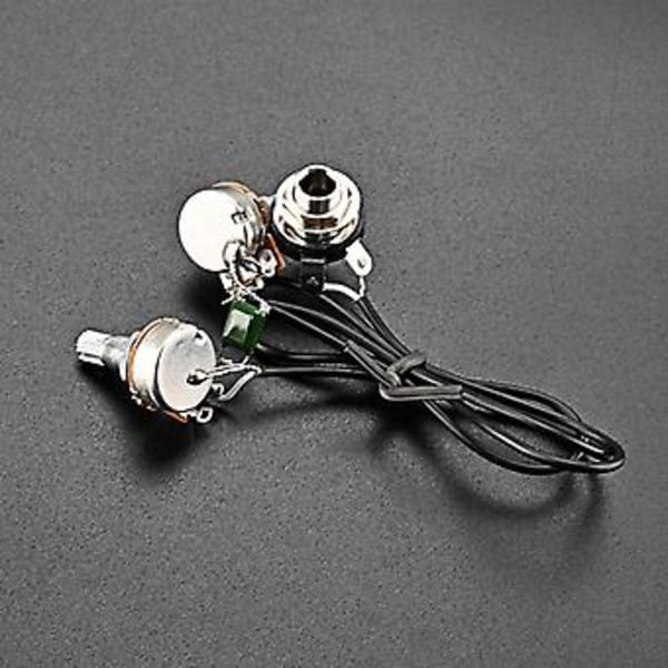Single Coil Pickup Gitar Ledningsnett Ferdigkoblet Sett for 3/4 Strengs Sigarboks