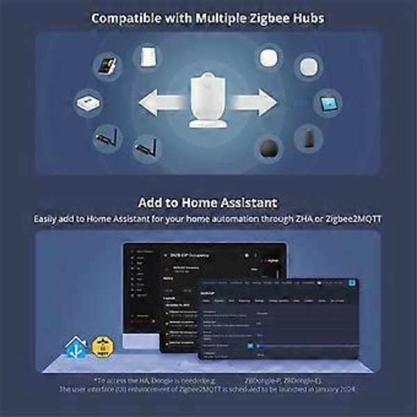 Zigbee Bevægelsessensor Menneskelig Tilstedeværelsessensor Infrarød Detektionsalarm Smart Home til Alexa Home A
