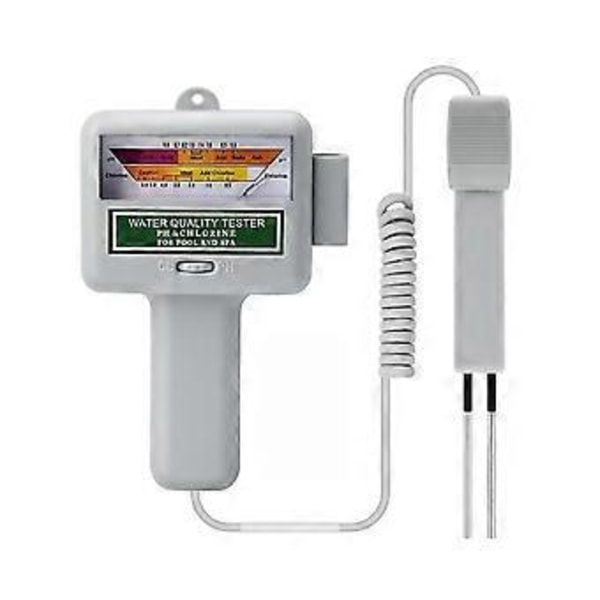 2-i-1 pH-klor-måler 0,5-6,0 ppm Cl2-niveau tester Pool vandkvalitetsmonitor Håndholdt analysator F