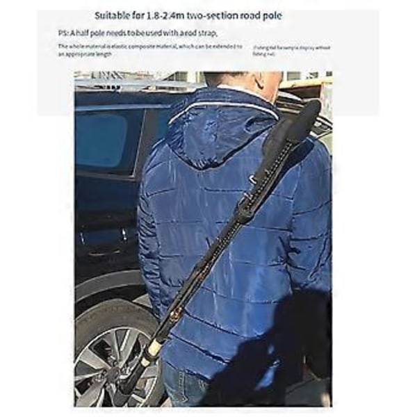Lyhyt, säädettävä vavan säilytyslaukku, vavan suojalaukku, sopii ulkokalastukseen.