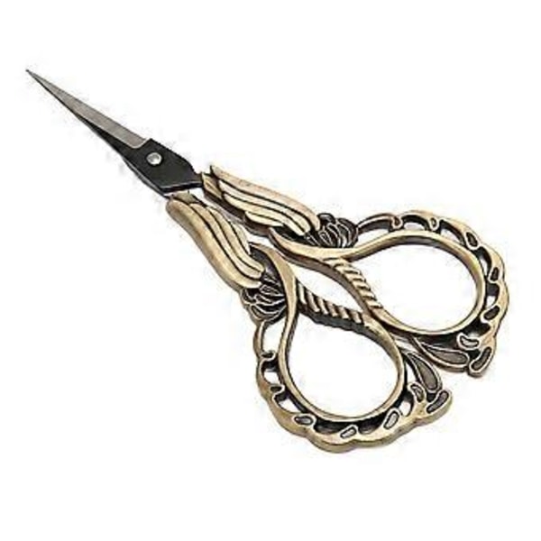 Retro Skarpe Broderisaks i Rustfrit Stål til Husholdnings Papirklip Bronze
