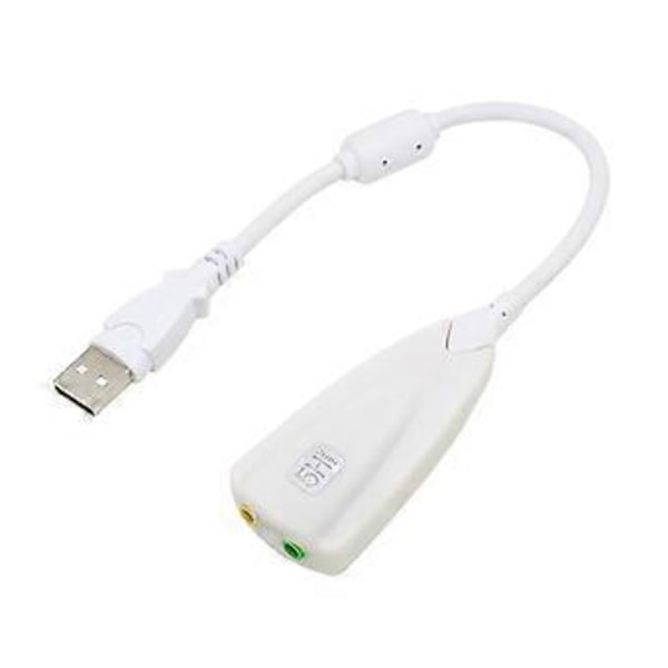 Lett USB2.0 Eksternt Lydkort 7.1 Kanal Ekstern Lydadapter
