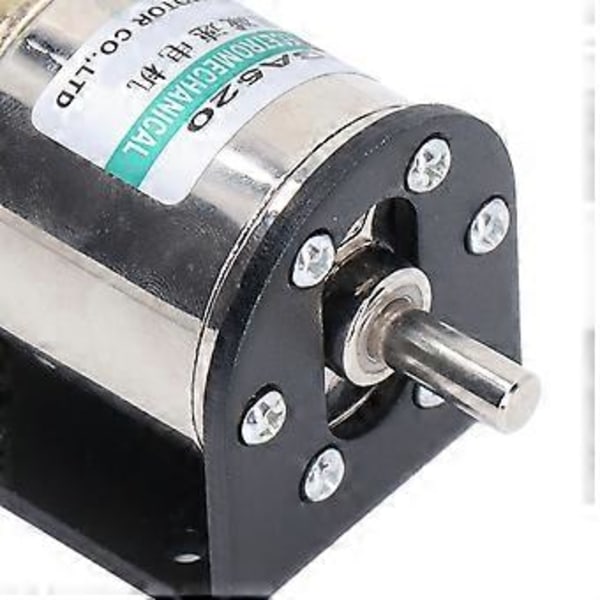 Pieni harjamoottori kiinnikkeellä, automaattinen lukitus, säädettävä nopeus, pieni koko, hidasvaihde moottori DC24V 10W 05 RPM