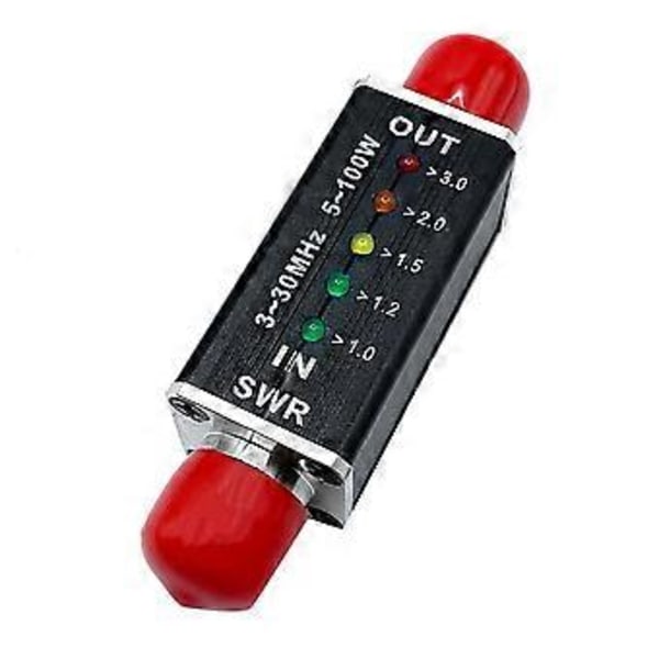 SWR-mittari SWR&Tehomittari 3-30MHz Taajuusalue 100W Erilaisille Lyhytaaltoradiolaitteille