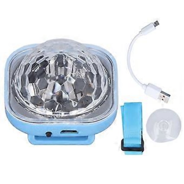 Mini USB LED Dansljus ABS Knapp Ljudkontroll Bil Färgrik Lampa för Danslokaler