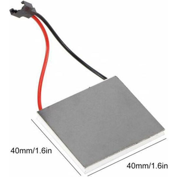 2-pakke varmeforsynet komfurblæsergenerator, udskiftningsmotor til komfur i hjemmet, pejsblæser, brændeovn, 40x40mm