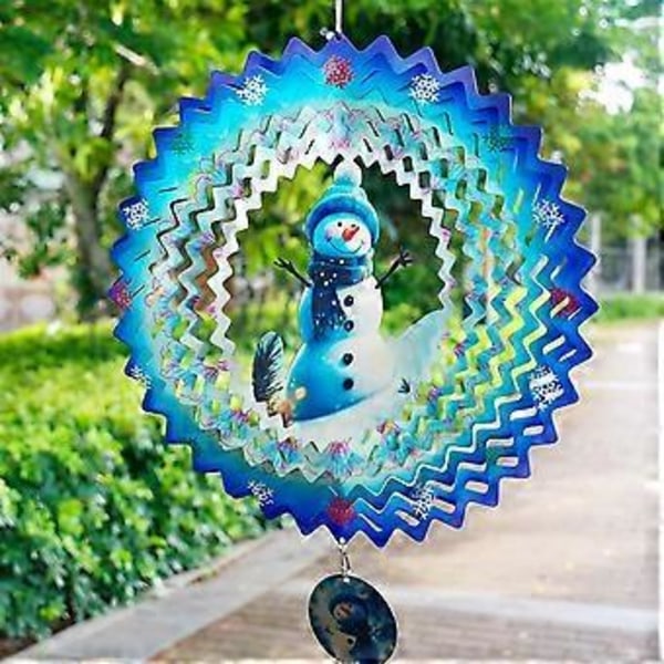 Vindspinnere 3D, Julehengende vindspinner for juledekorasjon, 30 cm hagekunstdekorasjoner julegaver