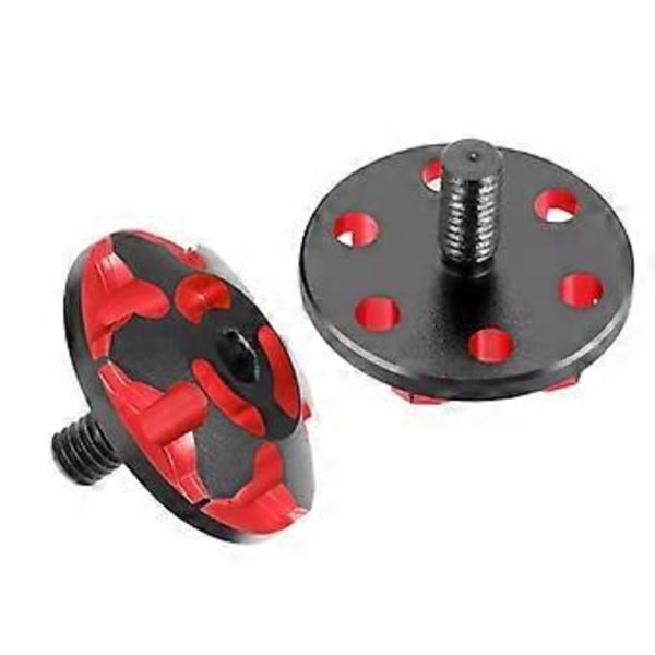 2st Metall M3 Bakvinge Packning Fästskruvar för 1/8/1/10 RC Bil Uppgraderingsdelar Tillbehör Stil B Svart Röd