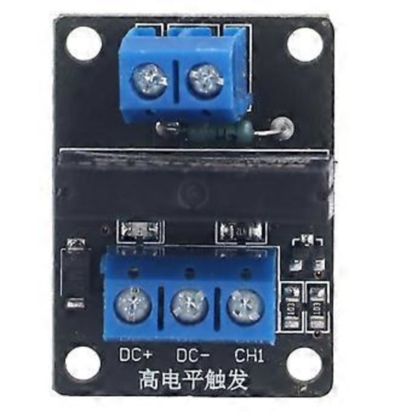 HYM285 1-kanals Solid State Relämodul Relä Lågnivå Drivmodul med Säkring