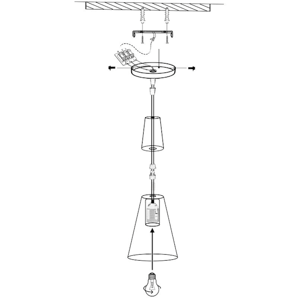 Moderne enkel loftslampe i metal og træ, justerbar DIY-pendellampe, 2 stk., mørkeblå