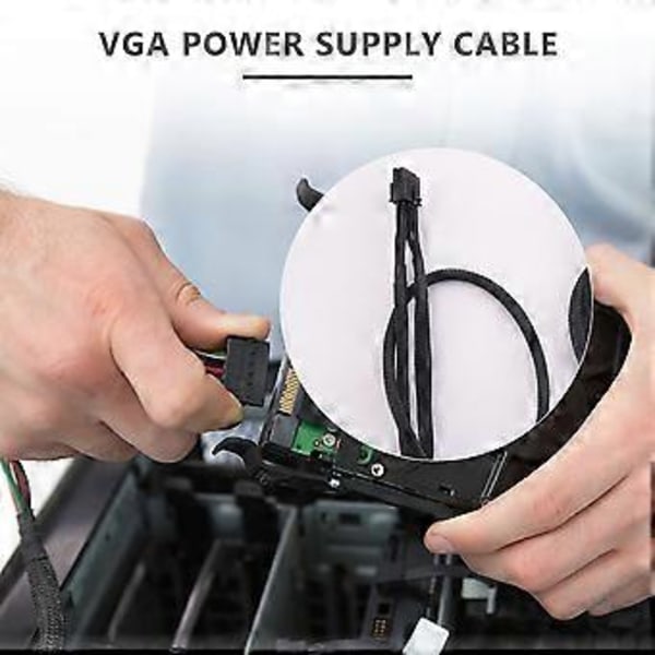 2-pack 8-PIN till Dubbel 8-Pin 6-PIN PCIE VGA Strömförsörjningskabel för Supernova G2 G3 G5 P2 T2 GS G+ 650 750 850 1000