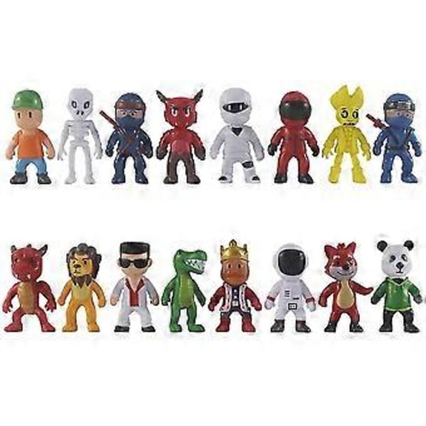 16 stk./sæt Mini Figurer Til Drenge Piger Børn Spil Model Kage Toppers Dekoration Fødselsdagsgaver