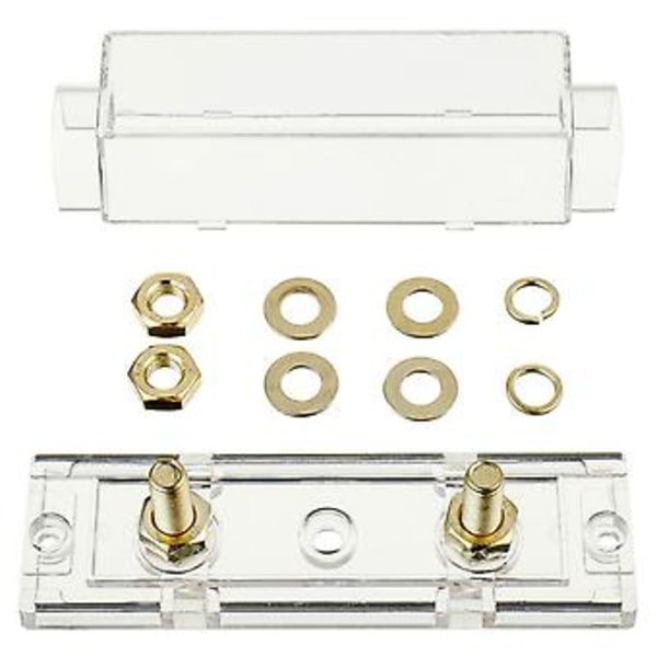4 stk. 100a Transparent Case Anl Sikring H og 2 Stk. 100a