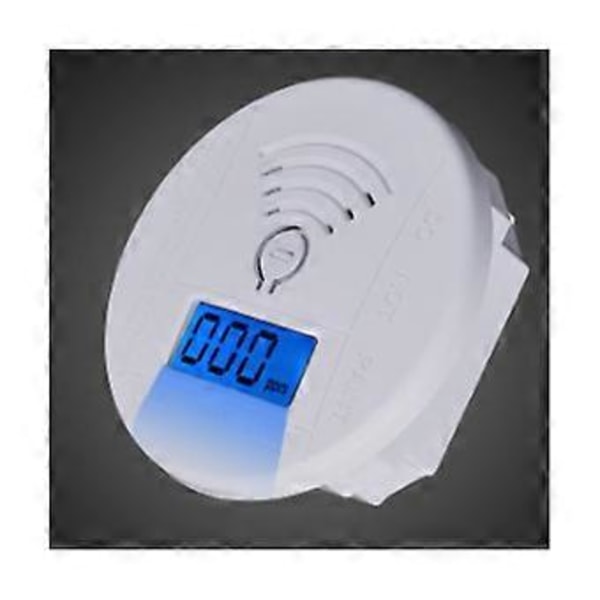 Kulilte Detektor, CO Gas Monitor Alarm Detektor Med LCD Digital Display Og Lydadvarsel, Kontor