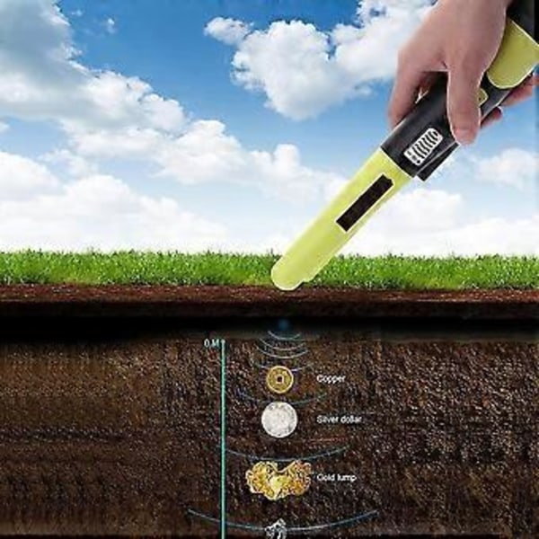Metal Detektor Pinpointer, LCD Display Vandtæt Med Høj Følsomhed, 360 Scanning (d-4)