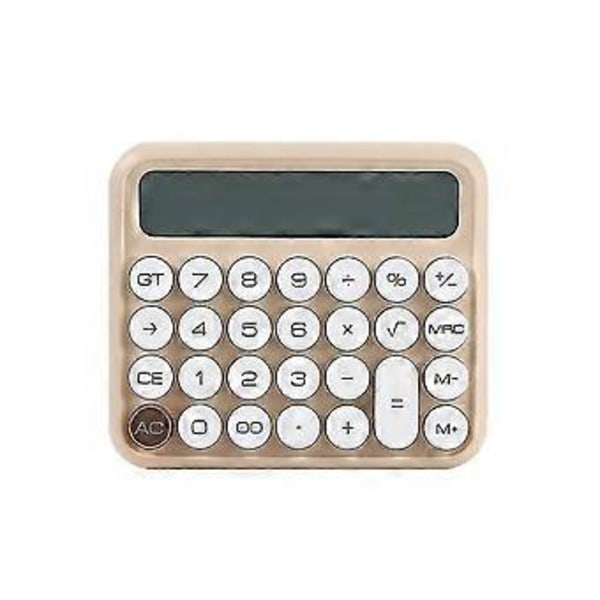 12 Cifre Mekanisk Switch Lommeregner LCD Display Bordregner Knap Finansiel Lommeregner B