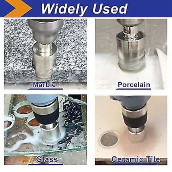 3 tommer + 2 tommer med bit, flisebor med centerbor til glas, porcelænsfliser