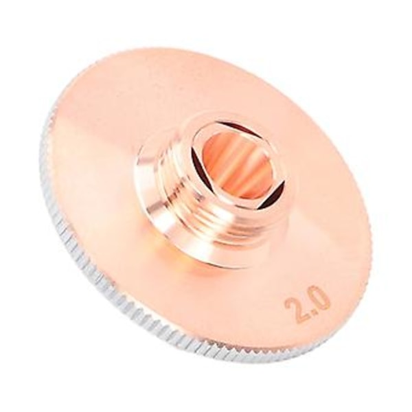 Laserskärningsmunstycke 2 Lager Fiber Koppar Svetsning CNC Maskin Industriella Delar Tillbehör Håldiameter 2.0mm