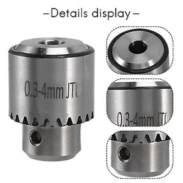 Het Elektrisk Slipande Mini Chuck Nyckel Nyckellös Chuck 0.3-4mm Ran W/ 3.1