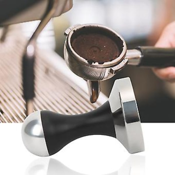 Kaffetamper i rustfrit stål, 58 mm bund i rustfrit stål, manuel kaffetamper, moderne innovation